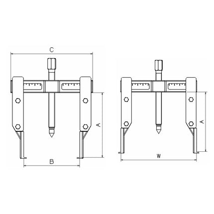 08671000 - Mechanical Puller - Thin Jaw - 105 x 140mm