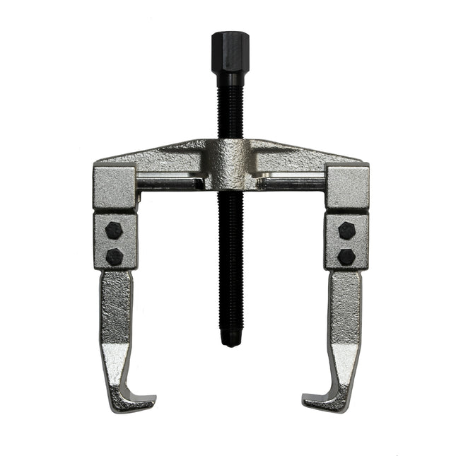 2 jaw mechanical puller with reversible legs for internal or external applications part no 13110000 shown with legs set for external pulling.