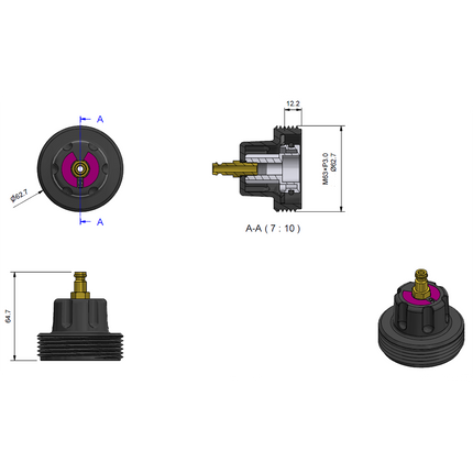 33153500 - 315 Series Cooling Cap No 9 - Audi,  Porsche, Seat, Skoda, VW