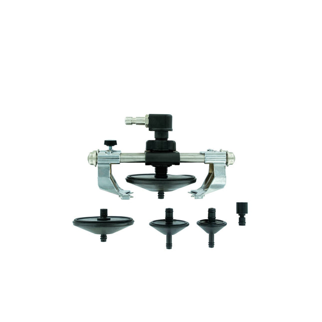 Universal brake cap featuring 4 different size adaptors