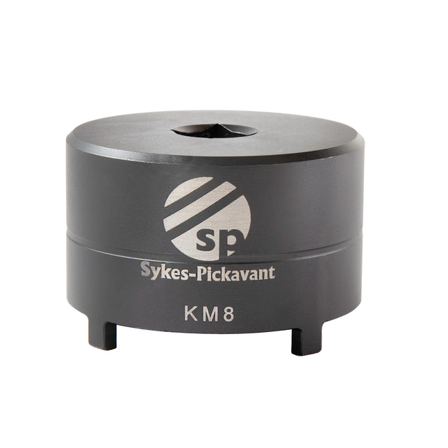 A black KM8 socket tool by Sykes-Pickavant with the brand and model number visible on the side.