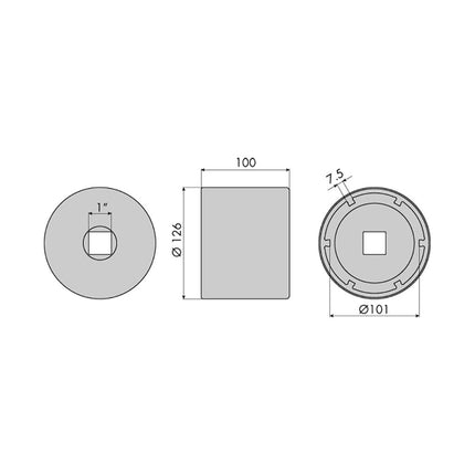 GO1328 - Hub Nut Socket - Mercedes