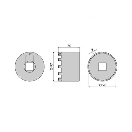 GO1330 - Hub Nut Socket - Mercedes