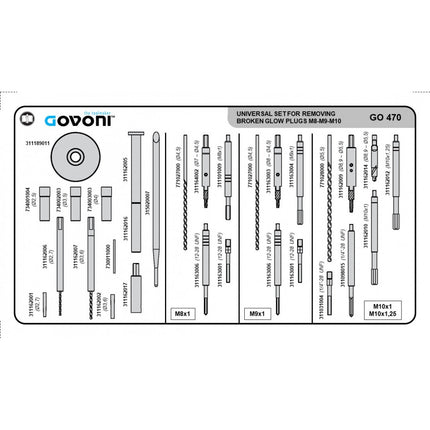 GO472 - Glowplug Removal Kit - M8