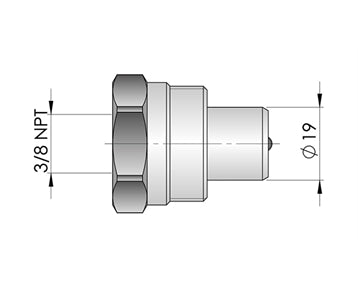 GO1012 - Hydraulic Cylinder Steel 12 Tonne