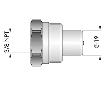 GO1061 - Hydraulic Cylinder - Aluminium 17 Tonne