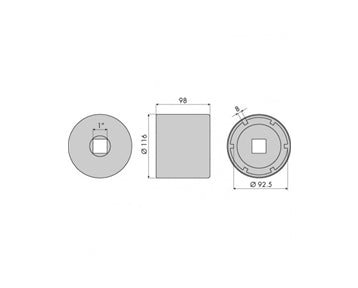 GO1327 - Hub Nut Socket - TGA/MAN