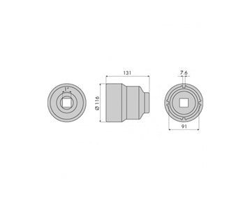 GO1332 - Hub Nut Socket - Scania