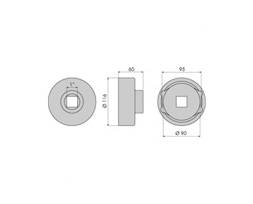 GO1337 - Hub Nut Socket - BPW