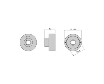 GO1350 - Hub Nut Socket - Iveco